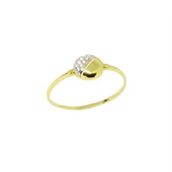 Anel Dois Amores em Ouro 18 Kilates � 25378